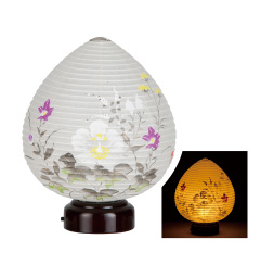 置き提灯　極み結花芙蓉　書き絵　LED